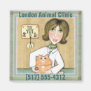Search for business card magnets Veterinarian