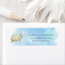 Search for baby turtle return address labels Under the sea