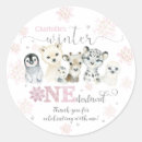 Search for owl first birthday stickers Winter onederland