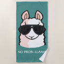 Search for llama beach towels Cute