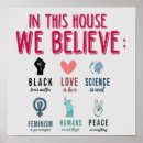 Search for science is real posters Black