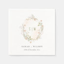 Search for pastel floral napkins Simple minimal