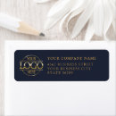 Search for round gold return address labels Corporate