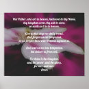 Search for our father prayer posters Floral