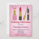 Search for makeup birthday invitations For her