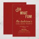 Search for oh what fun seasonal invitations Typography