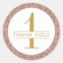 Search for one year old birthday stickers Rose gold