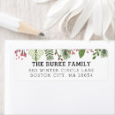 Search for winter foliage return address labels Greenery