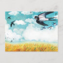 Search for swallow birds art postcards Animal