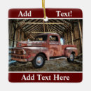 Search for old truck christmas tree decorations Vintage red truck