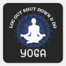 Search for asanas stickers Namaste