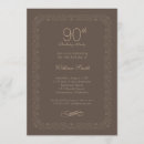 Search for vintage 90th birthday invitations Rustic