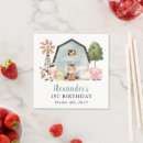 Search for farm animals napkins First birthday