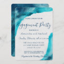 Search for ocean engagement party invitations Blue