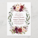 Search for marsala rehearsal dinner invitations Floral