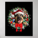 Search for german shepherd christmas decor Santa claus