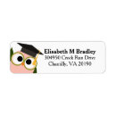Search for pink owl return address labels Whimsical