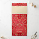 Search for oriental pattern invitations Red