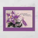 Search for columbine flowers postcards Vintage