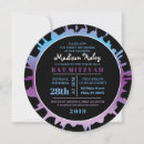 Search for rainbow bar bat mitzvah invitations Watercolor