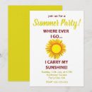 Search for sunshine party invitations Sunflower