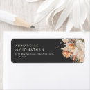 Search for black floral return address labels Rustic