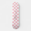 Search for pink checkered skateboards Cute