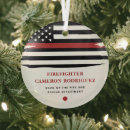 Search for volunteer firefighter christmas tree decorations Thin red line