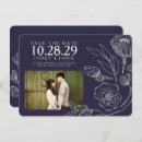 Search for blue floral save the dates Rustic