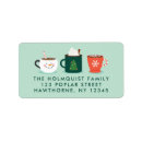 Search for mug return address labels Candy cane