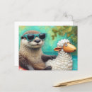 Search for river otters postcards Adorable