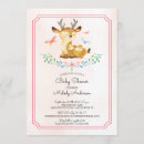 Search for deer baby girl shower invitations Cute