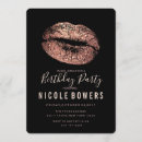 Search for lips invitations Rose gold