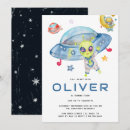 Search for space birthday invitations Alien