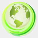 Search for green earth stickers World