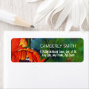 Search for orange poppy return address labels Poppies