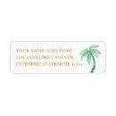 Search for island return address labels Tropical