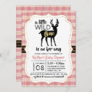 Search for deer baby girl shower invitations Animal