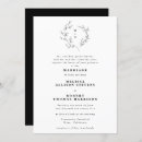 Search for sketch wedding invitations Black and white