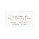 Search for elegant return address labels Gold