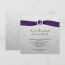 Search for gems wedding invitations Purple