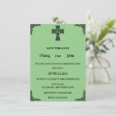 Search for celtic cross wedding invitations Green
