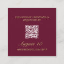 Search for classic wedding rsvp cards Qr code