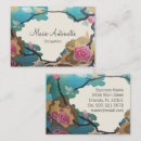 Search for flower shape business cards Abstract