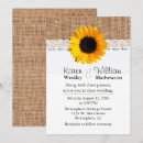 Search for burlap and sunflower wedding invitations Trendy