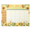 Search for weekly schedule notepads Back to school