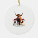 Search for highland cow christmas tree decorations Cowboy
