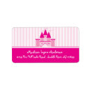 Search for castle return address labels Pink