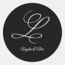 Search for monogram letter l stickers Black