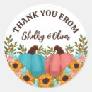 Search for country thank you stickers Sunflowers